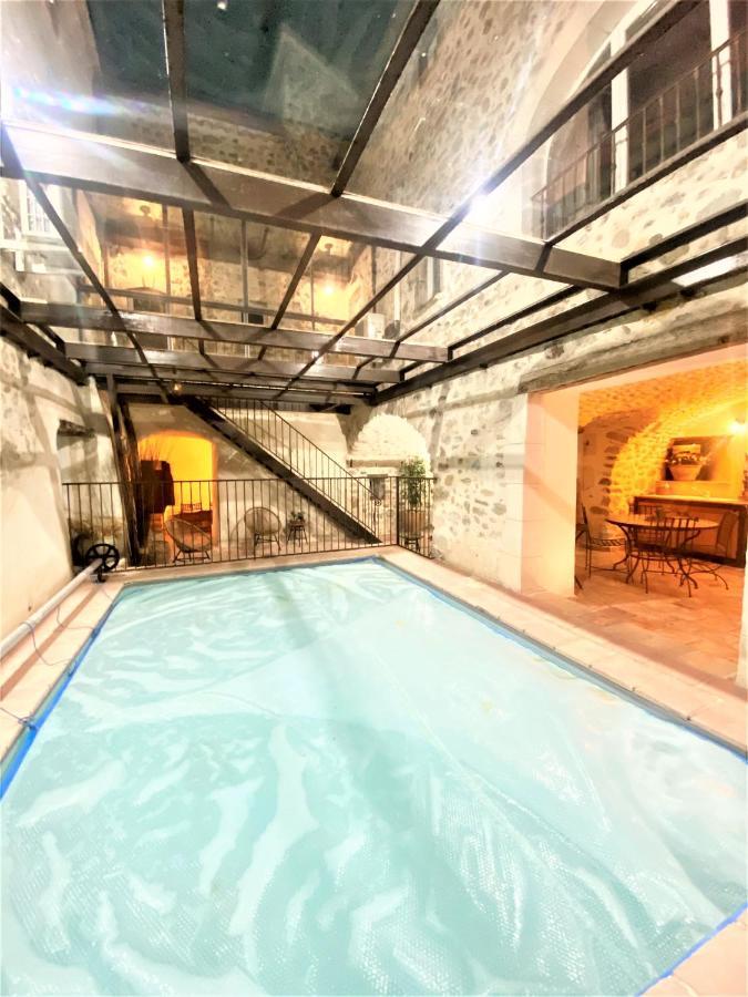 Gite De Groupe 9Ch Ou 3 Gites Independants De 3Ch - Patio Et Piscine Interieure Chauffee Toute L'Annee Vallon-Pont-dʼArc Esterno foto