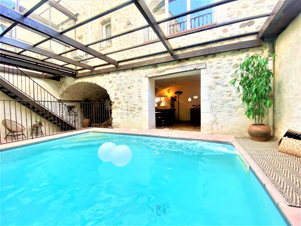Gite De Groupe 9Ch Ou 3 Gites Independants De 3Ch - Patio Et Piscine Interieure Chauffee Toute L'Annee Vallon-Pont-dʼArc Esterno foto